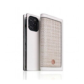 SLG Design Edition Calf Skin Leather Diary for iPhone 14 Pro ホワイト 手帳型 SD24332i14PWH(代引不可)【送料無料】