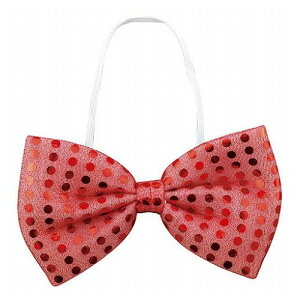 ARTEC キラキラ蝶ネクタイ 赤 ATC2296(代引不可)【メール便配送】【送料無料】