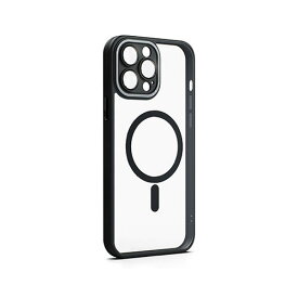 miak レンズガード一体型MagSafe対応クリアケース for iPhone 13 Pro ブラック MA52139i13P(代引不可)