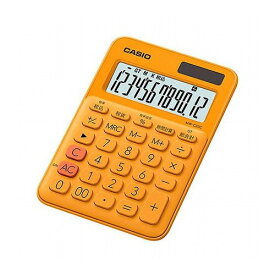 【5個セット】 カシオ計算機 カラフル電卓 ミニジャストタイプ オレンジ MW-C20C-RG-NX5(代引不可)【送料無料】