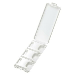 【10個セット】 サンワサプライ SDカードケース(6枚収納・ホワイト) FC-MMC23SDWX10(代引不可)【送料無料】