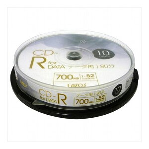 400枚セット(10枚X40個) Lazos データ用CD-R L-CD10PX40 パソコン ドライブ CD-Rメディア(代引不可)【送料無料】