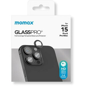 MOMAX [}bNX GlassPro+ JpKXtBfor iPhone 15 Pro/ 15 Pro Max ubN MM25541i15PR iPhone(s)y[֔zzyz