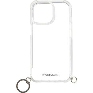 PHONECKLACE �t�H���l�b�N���X �X�g���b�v�p�����O�t���N���A�P�[�X for iPhone 15 Pro Max �K���u���b�N�`���[�� PN25606i15PM iPhone(����s��)�y���[���֔z���z�y���������z