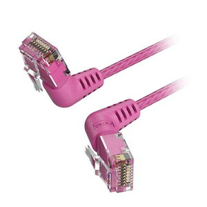 VENTION Cat.6a LAN�P�[�u�� UTP ���p�R�l�N�^ 360°�X�C���O�^�C�v �s���N 1m �s���N IB-0392 �p�\�R�����Ӌ@��(����s��)