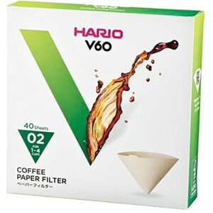 HARIO V60�p�y�[�p�[�t�B���^�[02M 1~4�t�p 40���� VCF-02-40M �L�b�`���G��(����s��)