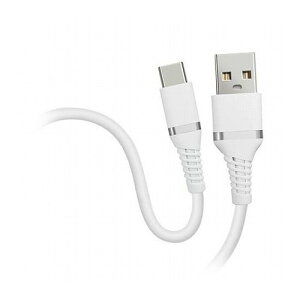 【10本セット】 HIDISC やわらかケーブル USB-A to Type-C ホワイト HD-SACC1WHX10(代引不可)