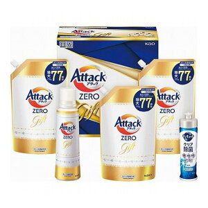 花王 アタックZEROギフト アタックZERO詰替用(770g)×3、アタックZERO(580g)・キュキュットクリア除菌(240ml)×各1 B1120559(代引不可)【送料無料】