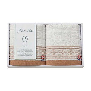 【2P×5セット】 今治タオル Heart Note ウォッシュタオル 34×30cm B1054547X5【送料無料】