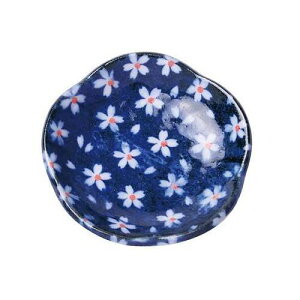 【10枚セット】 ヤマコー てまひま工房 プチ風水・盛塩小皿 花型 藍 さくら yamaco78454X10【送料無料】
