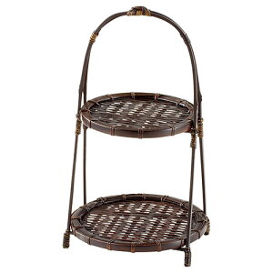 ヤマコー 用美 業務用 ワンタッチ あけぼの二段篭 小 yamaco24985(代引不可)【送料無料】