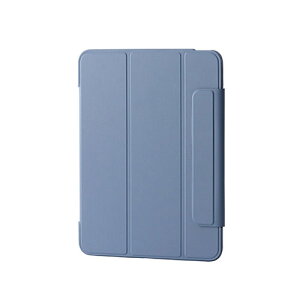 エレコム 11インチiPad Air(M3/M2) フラップケース 薄型軽量 カラーエッジ 背面クリア ブルーグレー TB-A25MWVFCBG(代引不可)【送料無料】
