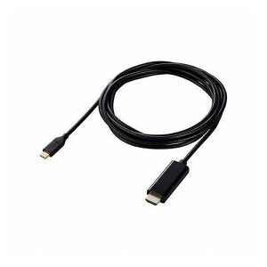 �G���R�� USB Type-C(TM) - HDMI(R)�ϊ��P�[�u�� 3m DH-CHDMI30BK(����s��)�y���������z