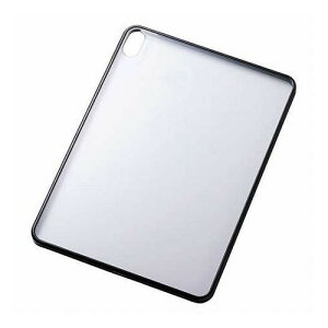 �G���R�� 11�C���`iPad Air(M3/M2) �N���A�P�[�X �y�� �J���[�G�b�W �w�ʃN���A �u���b�N TB-A25MTSLOBK(����s��)�y���������z