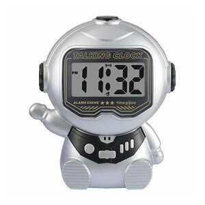 Time Piece �^�C���s�[�X �g�[�L���O�N���b�N �{�^���������ƌ��ݎ�������{��œǂݏグ �V���o�[×�u���b�N TPC103-SB(����s��)
