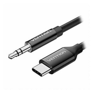 VENTION USB-C Male to 3.5mm Male �I�[�f�B�I�P�[�u�� DAC �A�_�v�^�[ 1m �u���b�N BI-1238(����s��)