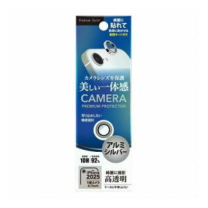 PGA iPhone 16e�p �J���������Y�v���e�N�^�[ �X�^�C���b�V���ȃA���~�^�C�v �V���o�[ PG-25KCLG10SV(����s��)