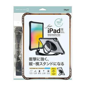 Digio iPad11�C���`�p �����O�X�^���h�t���Ռ��z���P�[�X �Ռ��ɋ��� �c�E���X�^���h�ɂȂ� �u���E�� TBC-IP2502BR(����s��)�y���������z