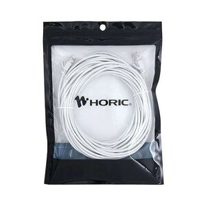 HORIC �z�[���b�N LAN�P�[�u�� UTP �J�e�S���[6A �X���� 10m CAT6A�Ή��̃X�����^�C�v �z���C�g LC100-123SW�y���������z