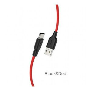 ���{�g���X�g�e�N�m���W�[ HOCO X21Plus �V���R���[�d�P�[�u�� Type-C 2.0m ���b�h X21P-TC20-RD(����s��)�y���[���֔z���z�y���������z