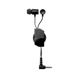 エレコム ステレオイヤホン/カナル型/φ3.5mm/マイク付/Fast Music/FR10CM/9.2mmドライバー/巻取/ブラック EHP-FR10CMBK(代引不可)