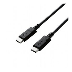エレコム USB2.0ケーブル/C-Cタイプ/認証品/PD対応/3A出力/1.0m/ブラック U2C-CC10NBK2(代引不可)