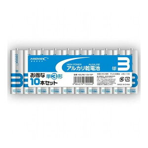 72�Z�b�g HIDISC �A���J�����d�r �P3�`10�{�p�b�N HDLR6/1.5V10PX72(����s��)�y���������z