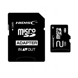 HIDISC microSDメモリーカード 2GB HDMCSD2GCLJP3(代引不可)【メール便配送】【送料無料】