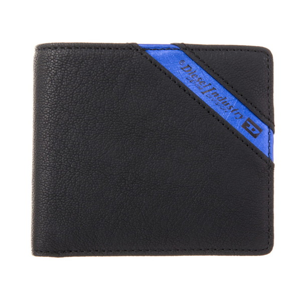 DIESEL ディーゼル X03611 P1221 H6169 Black/Cobalto 二つ折り財布【送料無料】 メンズ財布