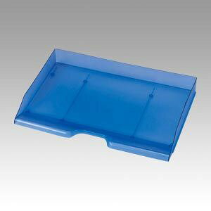 セキセイ デスクトレー A3 ヨコ ブルー 1 個 SSS-1485-10 文房具 オフィス 用品