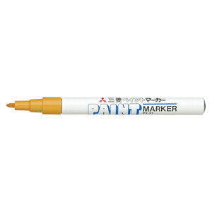 三菱鉛筆 ペイントマーカー 細字 橙 1 本 PX21.4 文房具 オフィス 用品