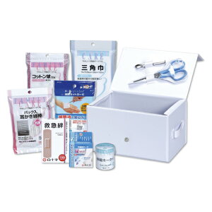白十字 救急セットBOX型 1 個 027971 文房具 オフィス 用品【送料無料】