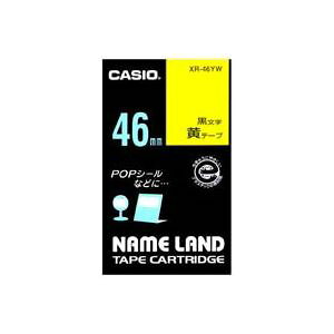 (�Ɩ��p2�Z�b�g) CASIO �J�V�I �l�[�������h�p���x���e�[�v �y���F46mm�z XR-46YW ���ɍ����� (����s��)