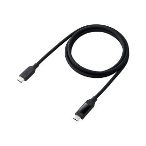 �G���R�� �d�̓f�B�X�v���C�t���P�[�u�� USB-C-USB-C 240W �Ȃ߂炩 1m �u���b�N MPA-CCW10BK