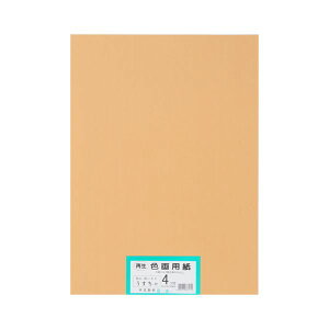 再生色画用紙 4ツ切100枚 うすちゃ