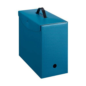 (まとめ)ライオン事務器 ボックスファイル(テレネ) PP A4 フタ・取っ手付き 背幅152mm ブルー BF-42T B 1個【×10セット】 (代引不可)