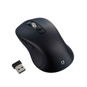 Digio �����z�C�[���}�E�X Bluetooth�EUSB�����f���A���É��{�^��BlueLED�}�E�X L�T�C�Y �u���b�N MUS-DKF243BK