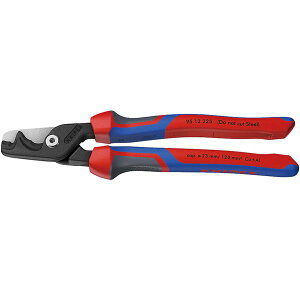 KNIPEX �N�j�y�b�N�X �P�[�u���J�b�^�[ �X�e�b�v�J�b�gXL (3K) �v���X�`�b�N�R�[�e�B���O �S��225mm �T�C�YW225×D60×H25mm �p�b�N�� 9512-225SB