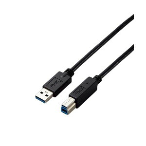 �G���R�� USB3.0 A-B�P�[�u�� 0.5m RoHS�w�ߏ����i10�����j USB3-AB05BK/ID 1�{ (����s��)