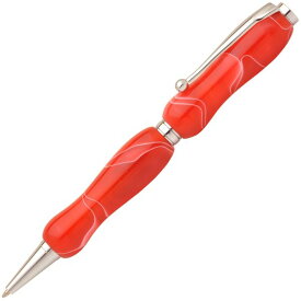 日本製 アクリルボールペン Marble Pen【クロスタイプ/芯：0.7mm】チェリーレッド/Red (代引不可)