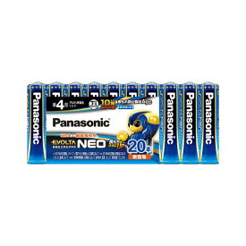 （まとめ） Panasonic 乾電池エボルタネオ単4形 20本 LR03NJ／20SW【×2セット】 (代引不可)
