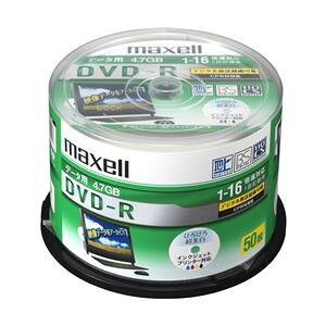 Maxell f[^pDVD-R 4.7GB 16{ CPRMΉ CNWFbgv^[Ή(50Xsh) DRD47WPD.50SP (s)