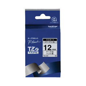 �i�܂Ƃ߁j �u���U�[ BROTHER �s�[�^�b�` TZe�e�[�v ���~�l�[�g�e�[�v 12mm ���^������ TZE-231 1�� �y×4�Z�b�g�z (����s��)