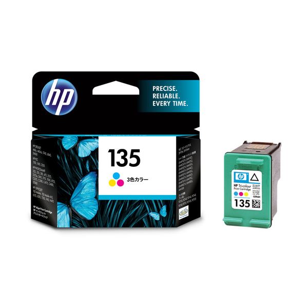 （まとめ） HP135 プリントカートリッジ カラー C8766HJ 1個 【×3セット】 インクカートリッジ