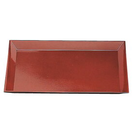 尺2 はぞれ布目盆/トレー 【溜SL】 357mm×268mm×24mm 日本製 〔和食 レストラン 居酒屋 店舗 お店〕 (代引不可)