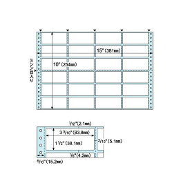 ヒサゴ ドットプリンタ用ラベルタック24面 3_3/10×1_1/2インチ ラベルサイズ4×6インチ GB250 1冊(100枚) (代引不可)