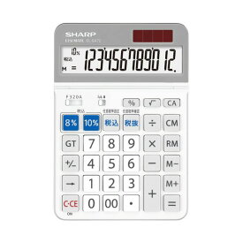 （まとめ）シャープ 軽減税率セミデスクトップ電卓EL-SA72-X（×5セット） (代引不可)