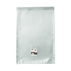 (まとめ) TANOSEE OPP袋 フタ・テープ付A2用 425×600+40mm 1パック(100枚) 【×3セット】
