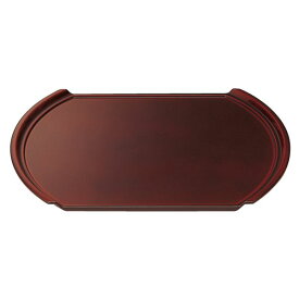 尺5.5 小判型フライト盆/トレー 【溜毘沙門天塗】 465mm×340mm×22mm 日本製 〔和食 レストラン 居酒屋 店舗 お店〕 (代引不可)