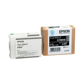 (まとめ) エプソン EPSON PX-P／K3インクカートリッジ マットブラック 80ml ICMB48 1個 【×10セット】 (代引不可)